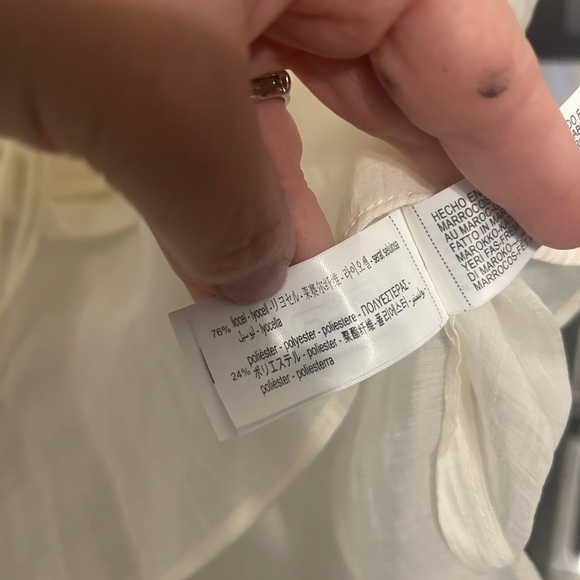 Zara lace neck blouse size m NWT - Picture 6 of 8